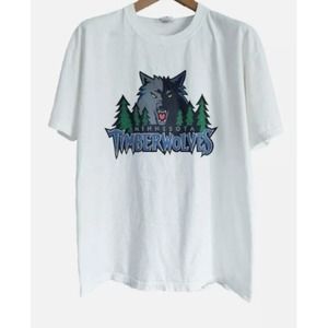 Vintage Minnesota Timberwolves Logo 90S Tshirts Nba Minnesota Timberwolves 1